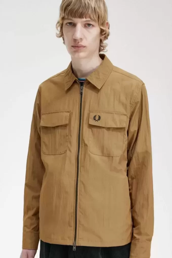 Chemise légère zippée pour homme