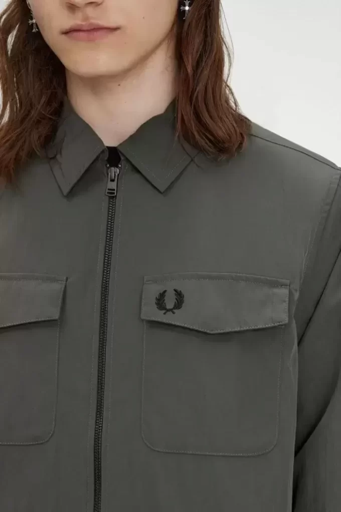 Chemise légère zippée pour homme