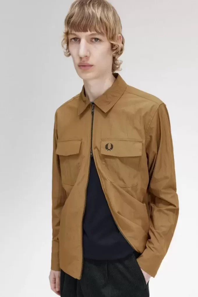 Chemise légère zippée pour homme