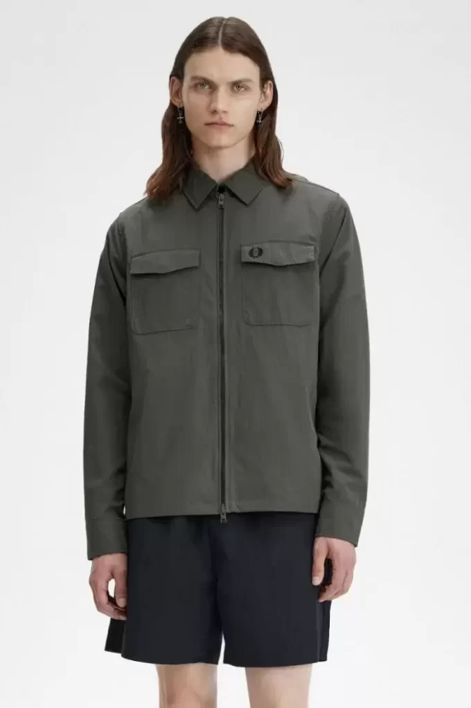 Chemise légère zippée pour homme