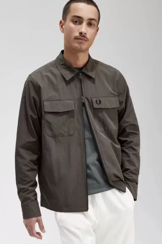 Chemise légère zippée pour homme