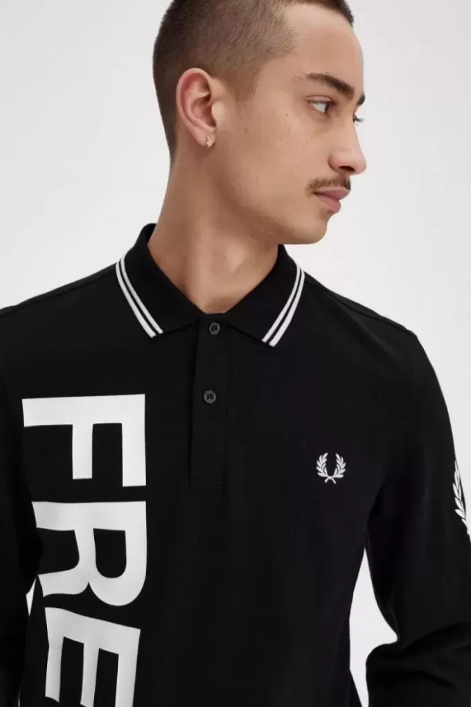 Chemise à manches longues pour homme avec motif audacieux