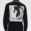 Chemise à manches longues pour homme à motif graphique Rave