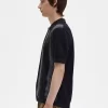 Chemise rayée en tricot pour homme