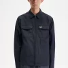 Chemise texturée zippée pour homme