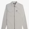 Chemise texturée zippée pour homme