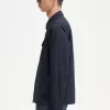 Chemise texturée zippée pour homme
