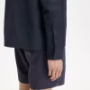 Chemise texturée zippée pour homme