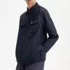 Chemise texturée zippée pour homme