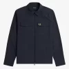 Chemise texturée zippée pour homme