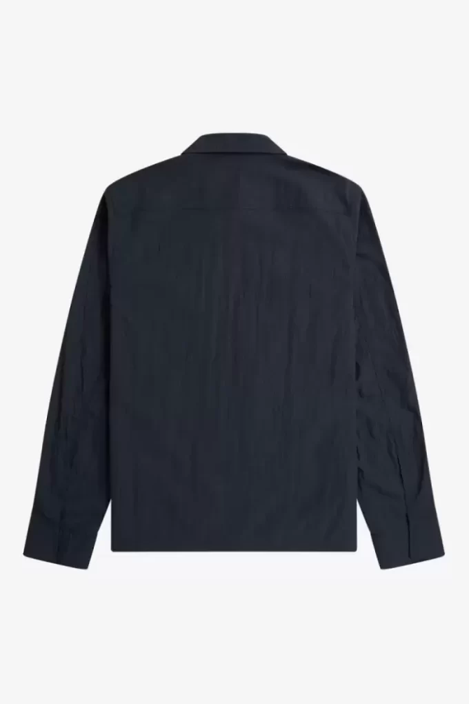 Chemise texturée zippée pour homme