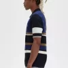 Chemise tricotée à empiècements Argyle pour homme
