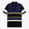 Chemise tricotée à empiècements Argyle pour homme