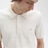 Chemise tricotée à empiècements ton sur ton pour homme