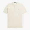 Chemise tricotée à empiècements ton sur ton pour homme