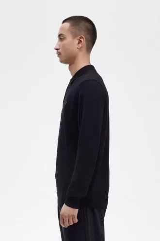 Chemise tricotée à manches longues pour homme