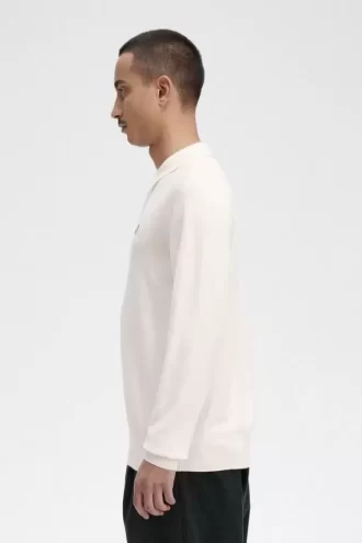 Chemise tricotée à manches longues pour homme