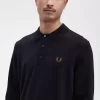 Chemise tricotée à manches longues pour homme
