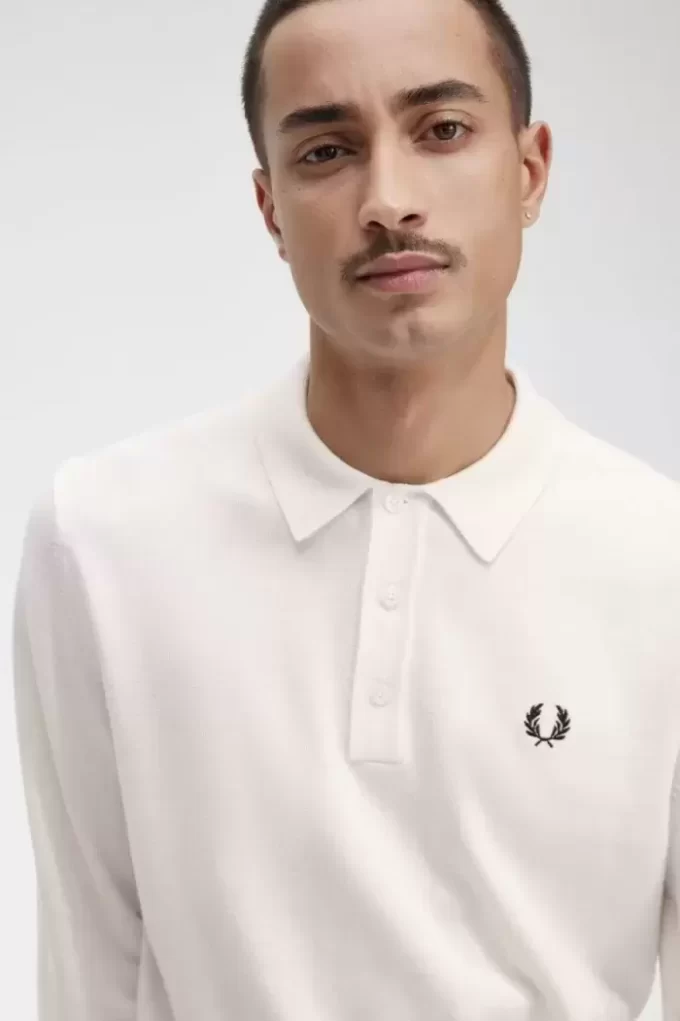 Chemise tricotée à manches longues pour homme