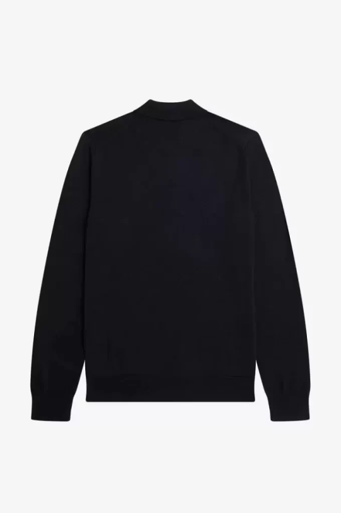 Chemise tricotée à manches longues pour homme