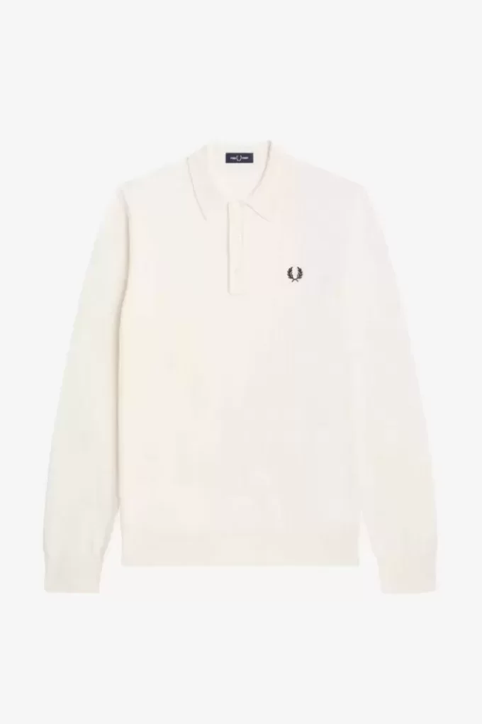 Chemise tricotée à manches longues pour homme