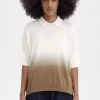 Chemise tricotée ombrée pour femme