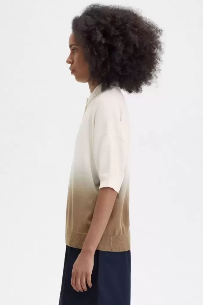 Chemise tricotée ombrée pour femme
