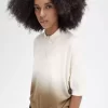 Chemise tricotée ombrée pour femme