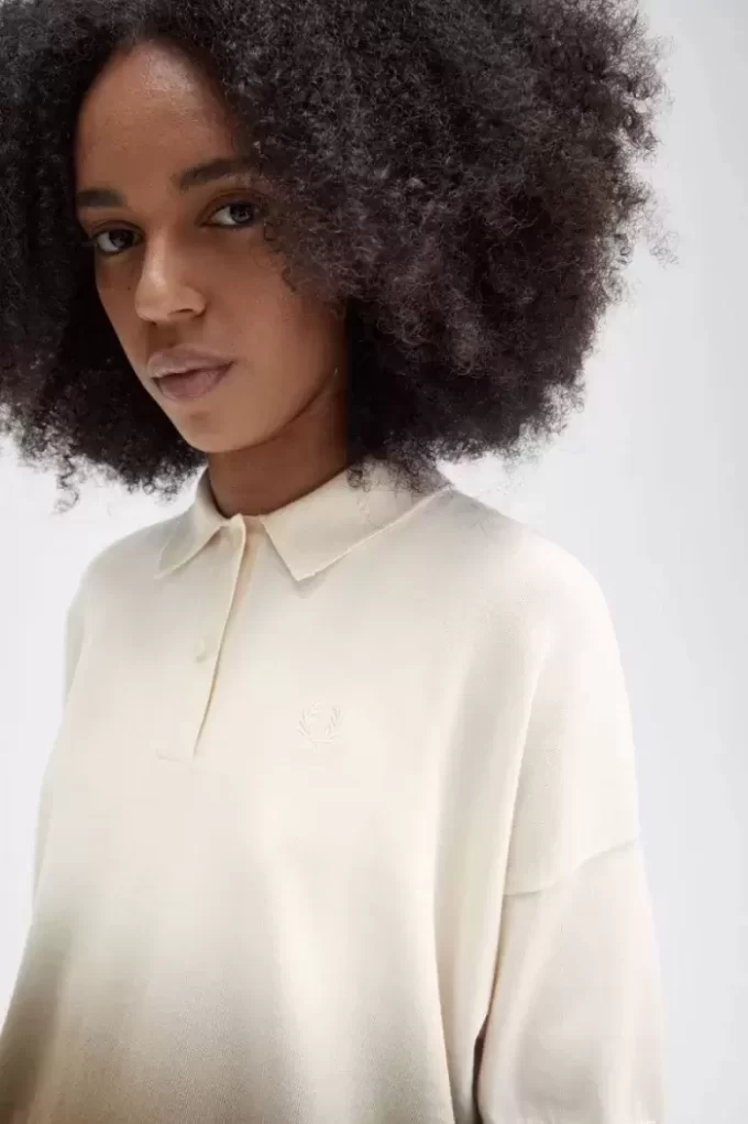 Chemise tricotée ombrée pour femme
