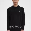 Chemise tricotée pour homme avec bordure en couronne de laurier