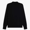 Chemise tricotée à rayures verticales pour homme