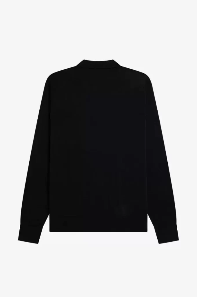 Chemise tricotée à rayures verticales pour homme
