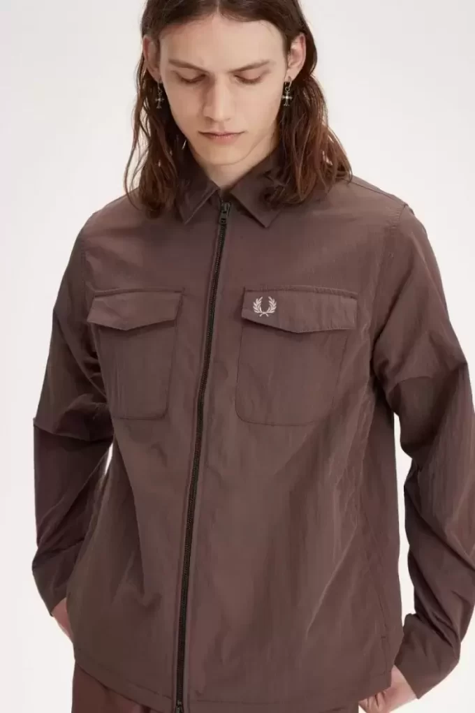Chemise zippée Fred Perry pour homme