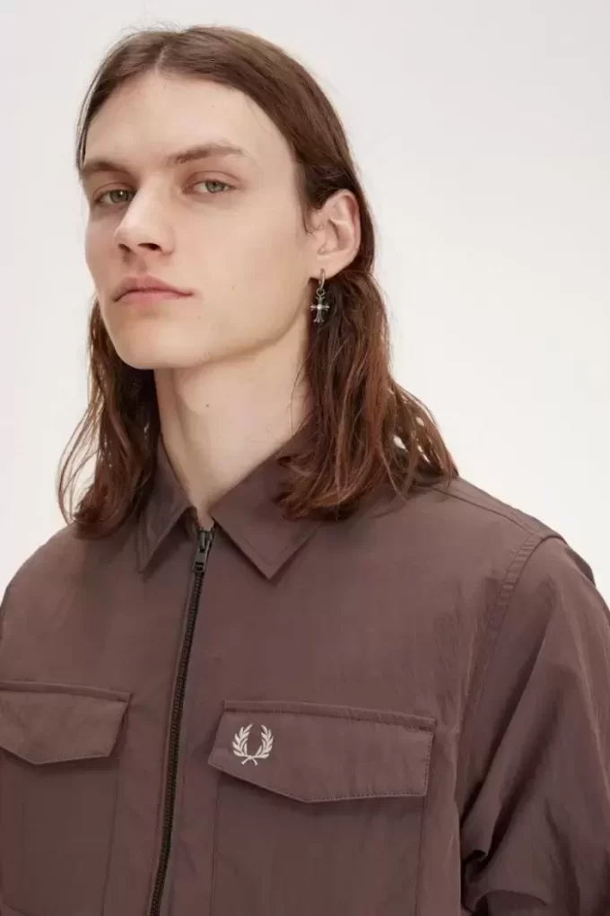 Chemise zippée Fred Perry pour homme