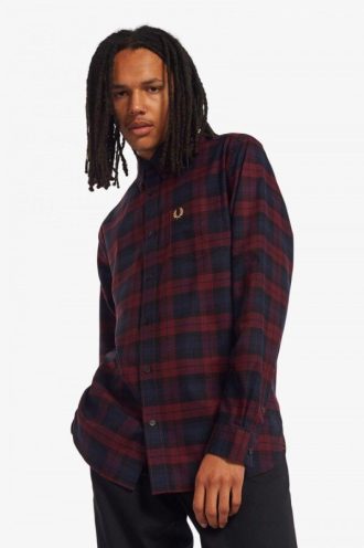 Chemises en sergé tartan