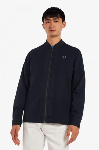 Chemises zippées à col bomber