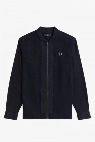 Chemises zippées à col bomber