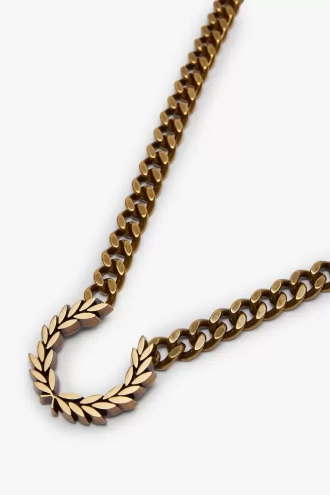 Collier épais avec couronne de laurier, bijoux pour femme