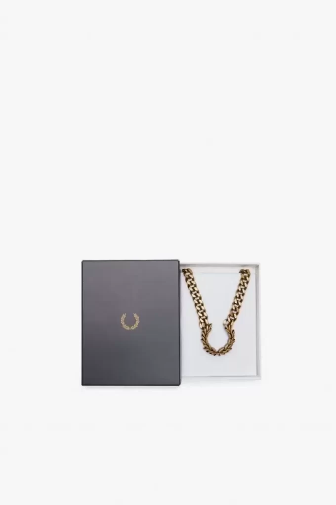 Collier épais avec couronne de laurier, bijoux pour femme