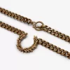 Collier épais avec couronne de laurier, bijoux pour femme