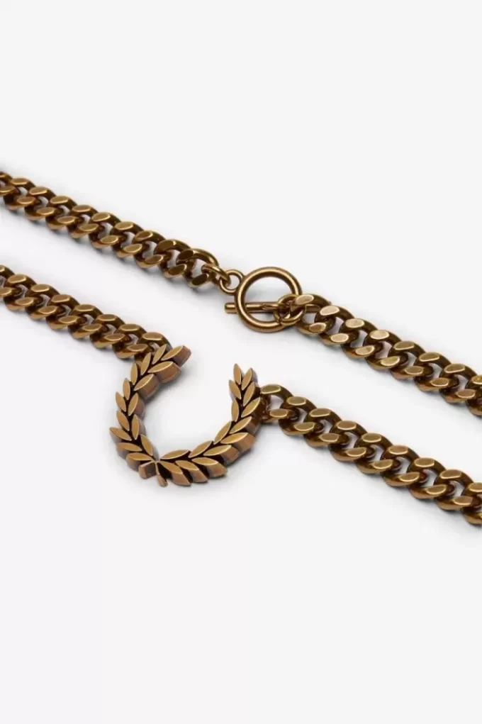 Collier épais avec couronne de laurier, bijoux pour femme