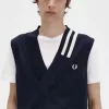 Débardeur tricoté à col en V pour homme