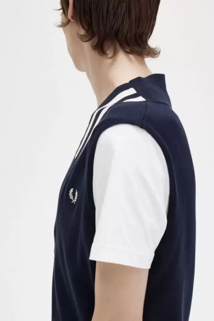 Débardeur tricoté à col en V pour homme