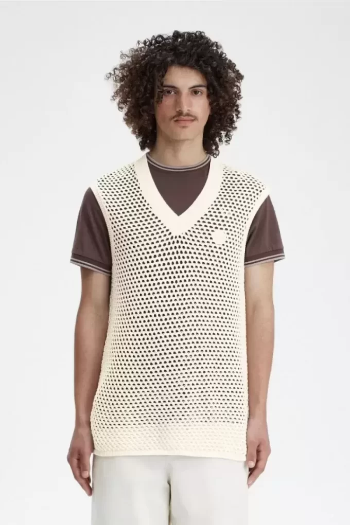 Débardeurs en tricot de dentelle pour hommes