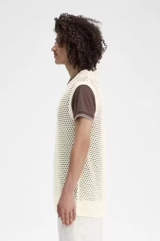 Débardeurs en tricot de dentelle pour hommes