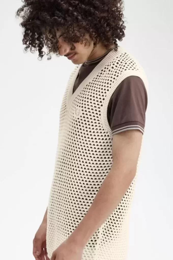 Débardeurs en tricot de dentelle pour hommes