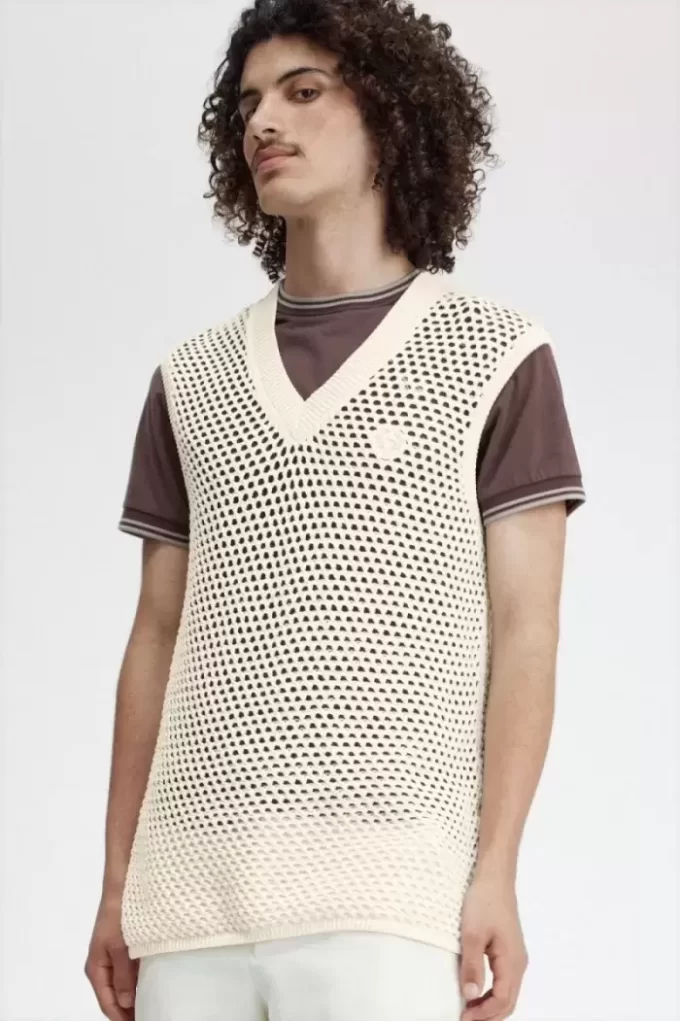 Débardeurs en tricot de dentelle pour hommes