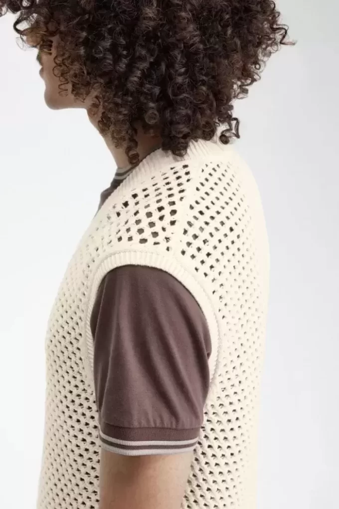 Débardeurs en tricot de dentelle pour hommes
