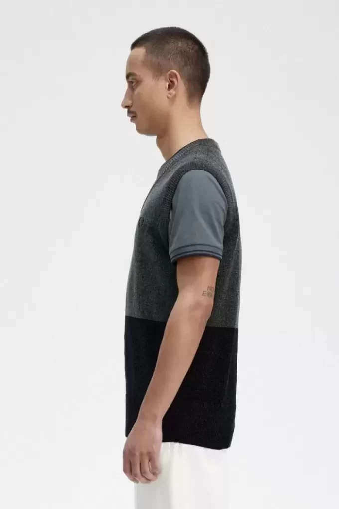 Débardeurs pour homme en chenille à blocs de couleurs