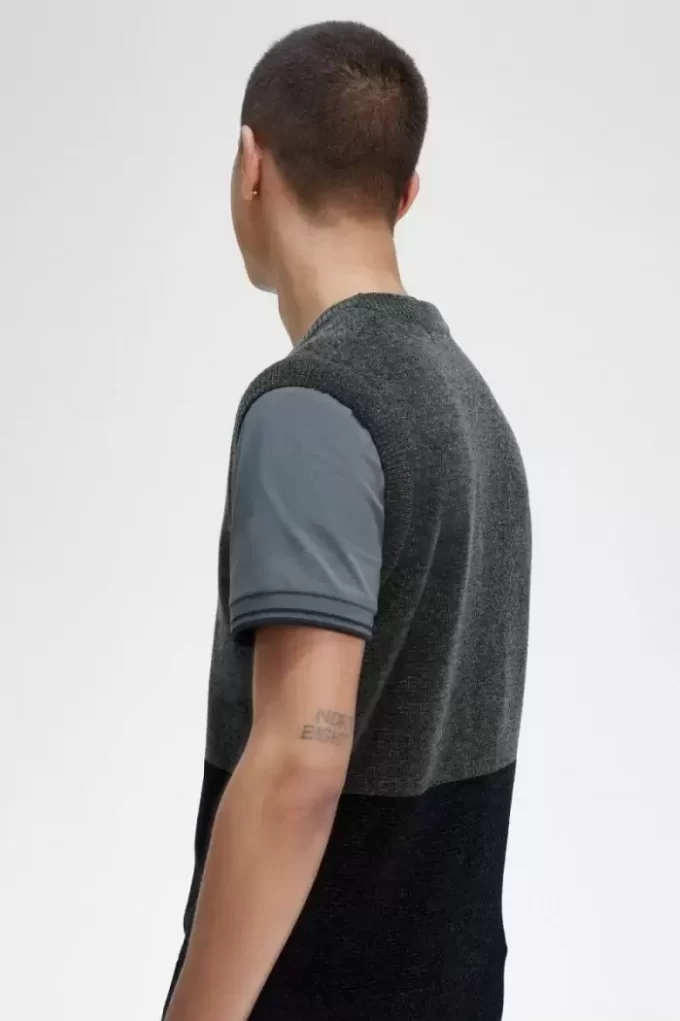 Débardeurs pour homme en chenille à blocs de couleurs
